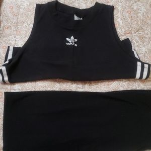 Adidas Crop Top & Forever 21 Leggings